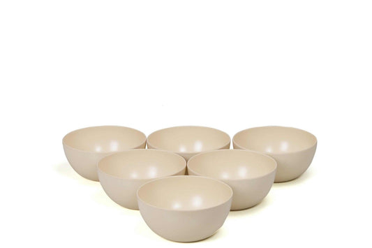 Bamboo Katori/Soup Bowl Round (Set of 6 pcs) - Decor