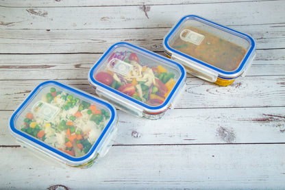 Truly Eco Air-Tight Oblong Borosilicate Glass Containers with Lid - Decor