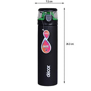 Décor Stainless Steel One Touch Water Bottles Combo (780ml)(Black, Red, Purple & Blue)