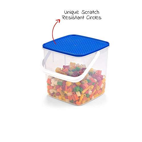 Décor Freshetarian- Reusable,BPA Free and Transparent Air Tight Container Superstorer 5.5L Blue
