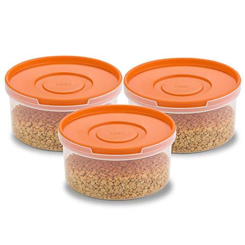 Decor Freshetarian Press Fit Air Tight Storage Container Set for Kitchen 750 MLS 3 Pieces
