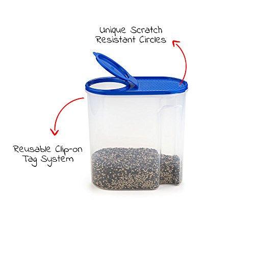 Décor Freshetarian- Square shaped,BPA Free and Air tight Container Cereal Server 3L Red