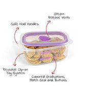 Décor Fitness Freak- FF100 Rectangular shaped,BPA Free,Multipurpose and Air tight Food Storage Plastic Container- 500 ml