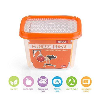 Fitness Freak -1.575 L Fridge Container, BPA Free, Utility Box, Grocery Container and Spice Container - Decor