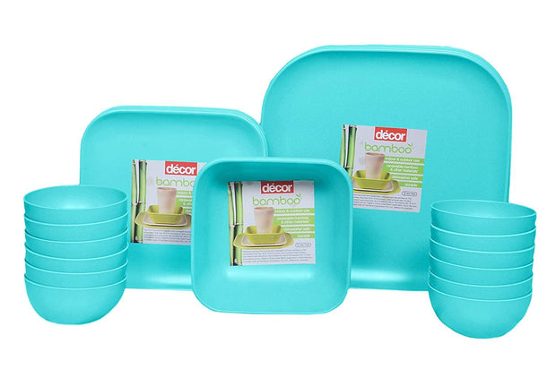 Bamboo Dinner Set - 18 Pcs - Decor