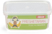 Décor Air Tight Food Storage Container Oblong 1L - 1 L Plastic Egg Container  (Clear)