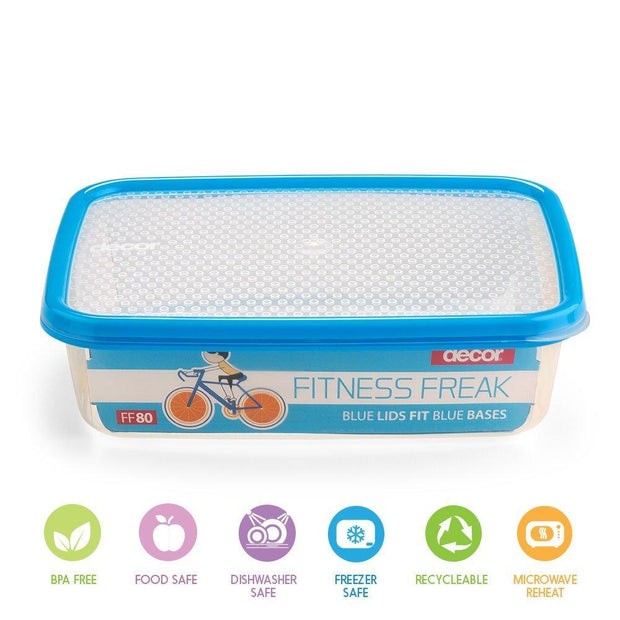 Fitness Freak - FF80 Rectangular-shaped, BPA Free and Multipurpose - 2 ltr - Decor